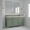 James Martin Vanities Brittany 60in Double Vanity, Smokey Celadon w/ 3 CM Eternal Marfil Top 650-V60D-SC-3EMR - alternate 6